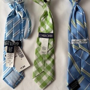 3 boys clip on ties